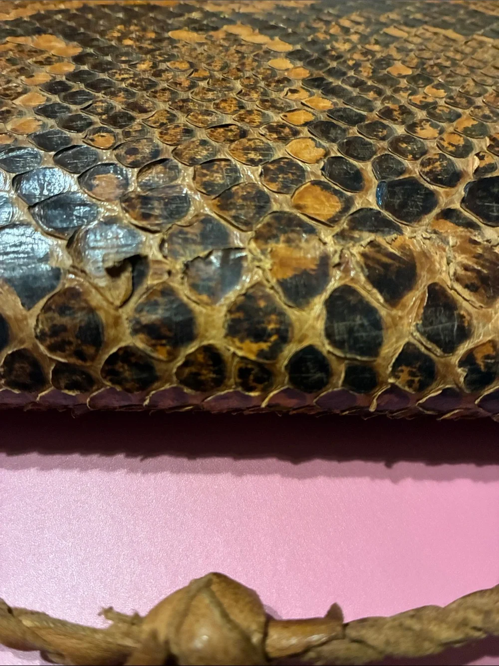 Vintage Sengalese 70’s Snakeskin Clutch